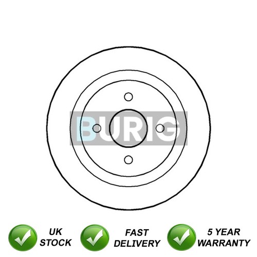 Brake disc rear - rear, ford