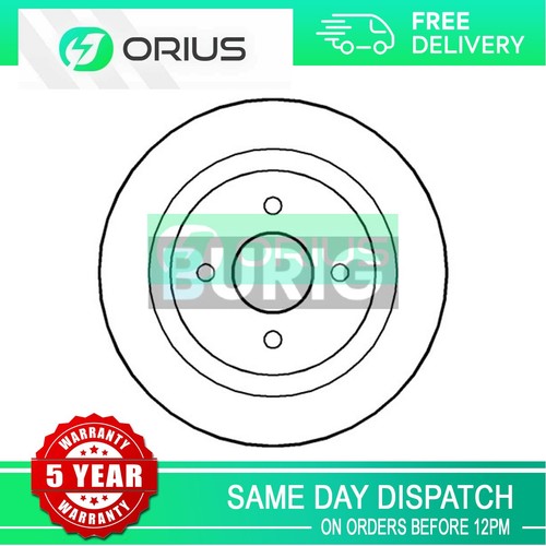 Brake disc rear orius - brake,