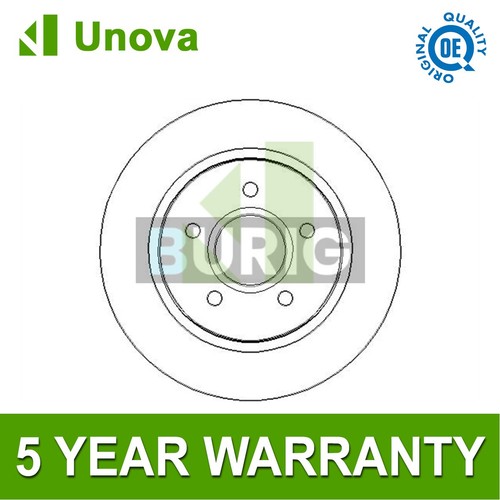Brake disc rear unova - brake,