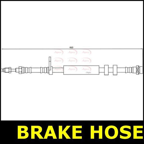 Brake hose front - hose, for