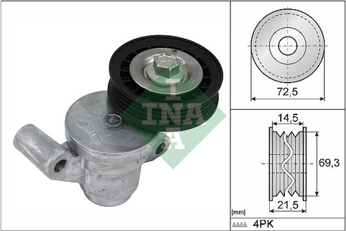Ina 534 0705 belt tensioner - ina, 10