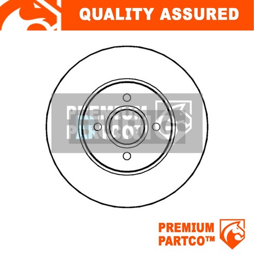Premium front brake disc - premium,