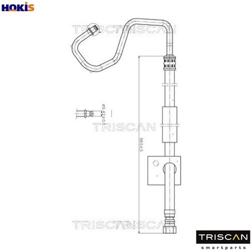 Hydraulic hose steering 8516 - hose,