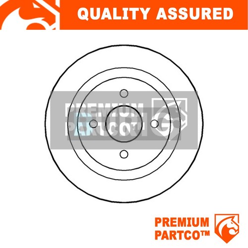 Premium rear brake - disc, fits