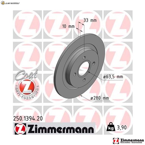 Brake discs 250 1394 for - brake,