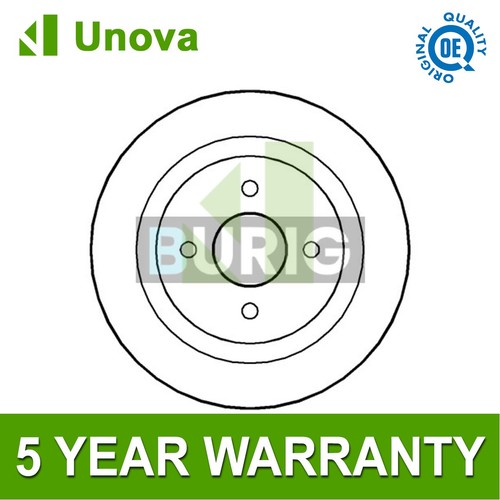 Brake disc rear unova fits - brake,