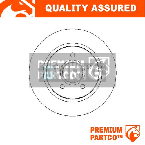 Premium rear brake disc - rear,