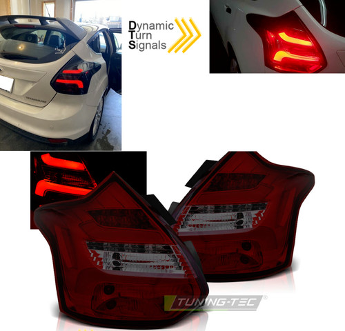 Rear led tail lights bar - lights, red