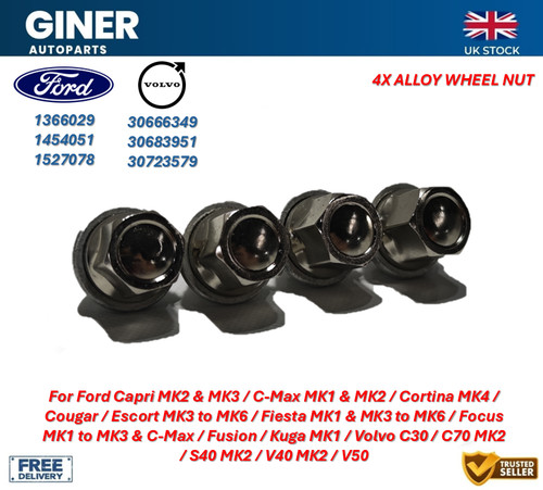 Alloy wheel nuts for - for, volvo